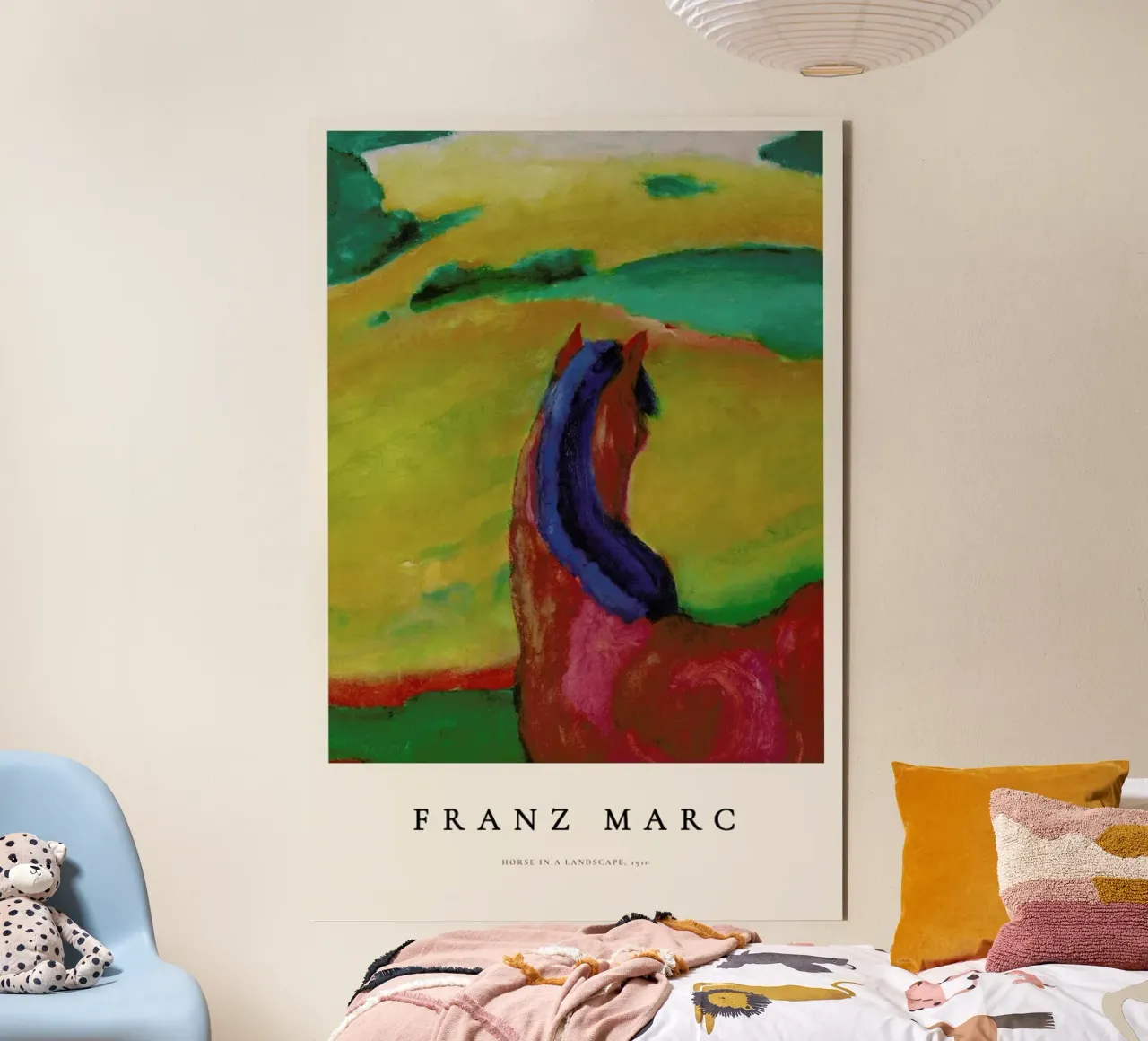 Franz Marc - Horse in a Landscape alluminio dibond da ARTOTHEK