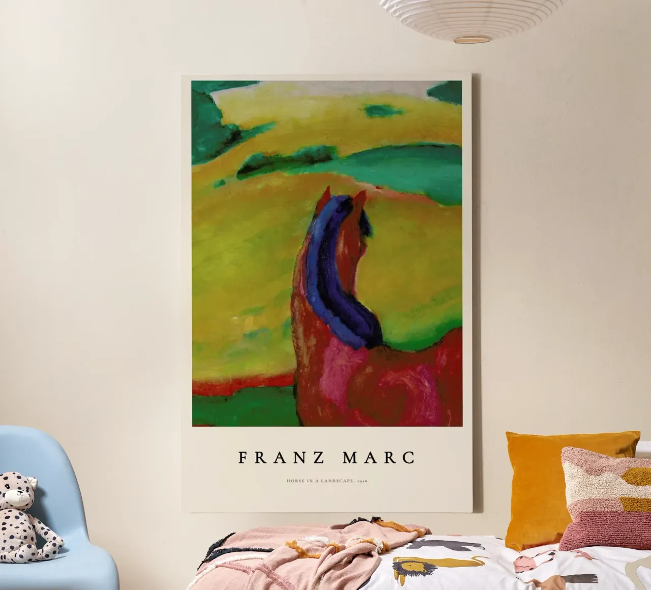 Franz Marc - Horse in a Landscape canvas by ARTOTHEK