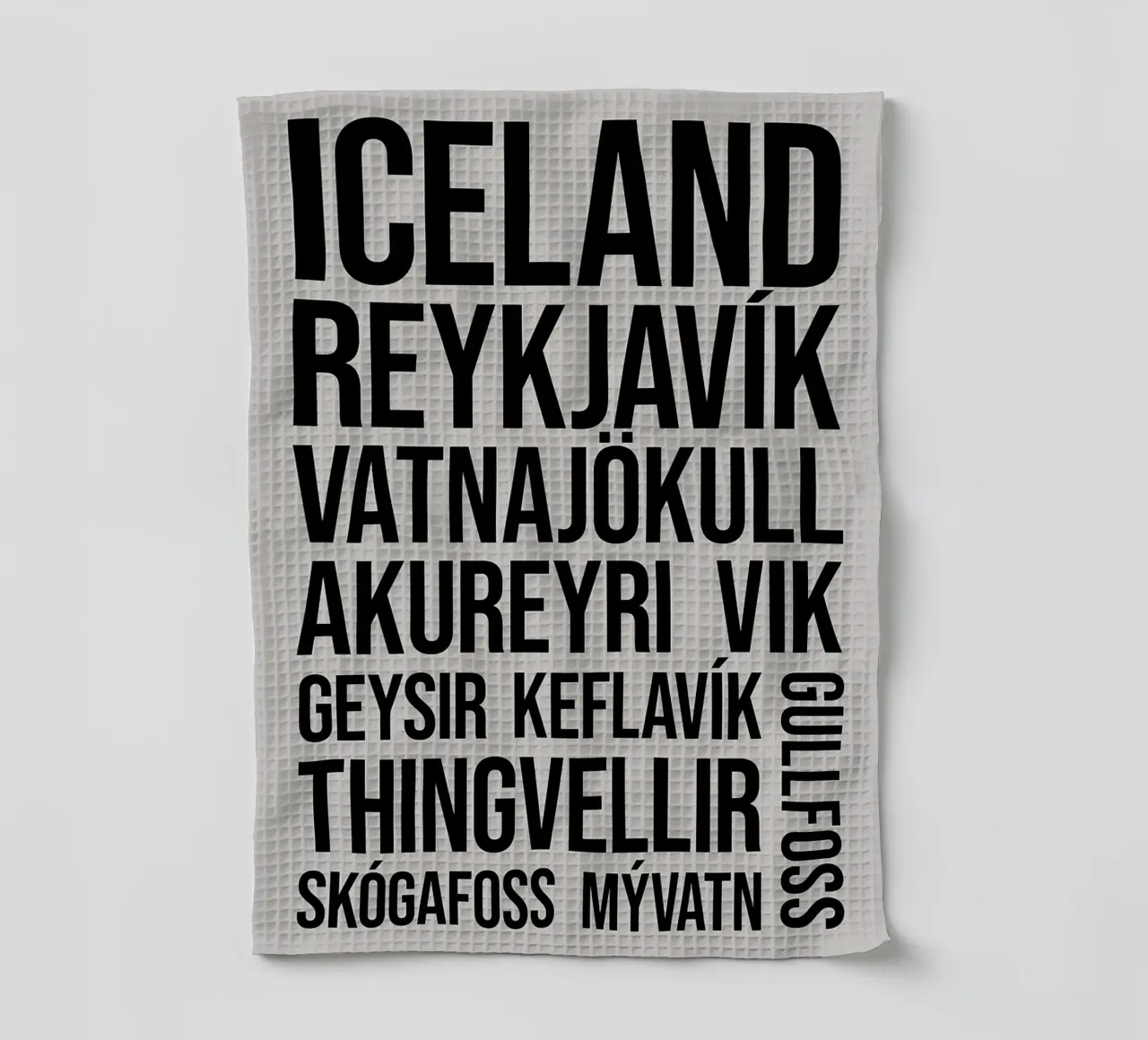 Island Reykjavik vatnajokull akureyri Geschirrtuch von James Isaac Jackson