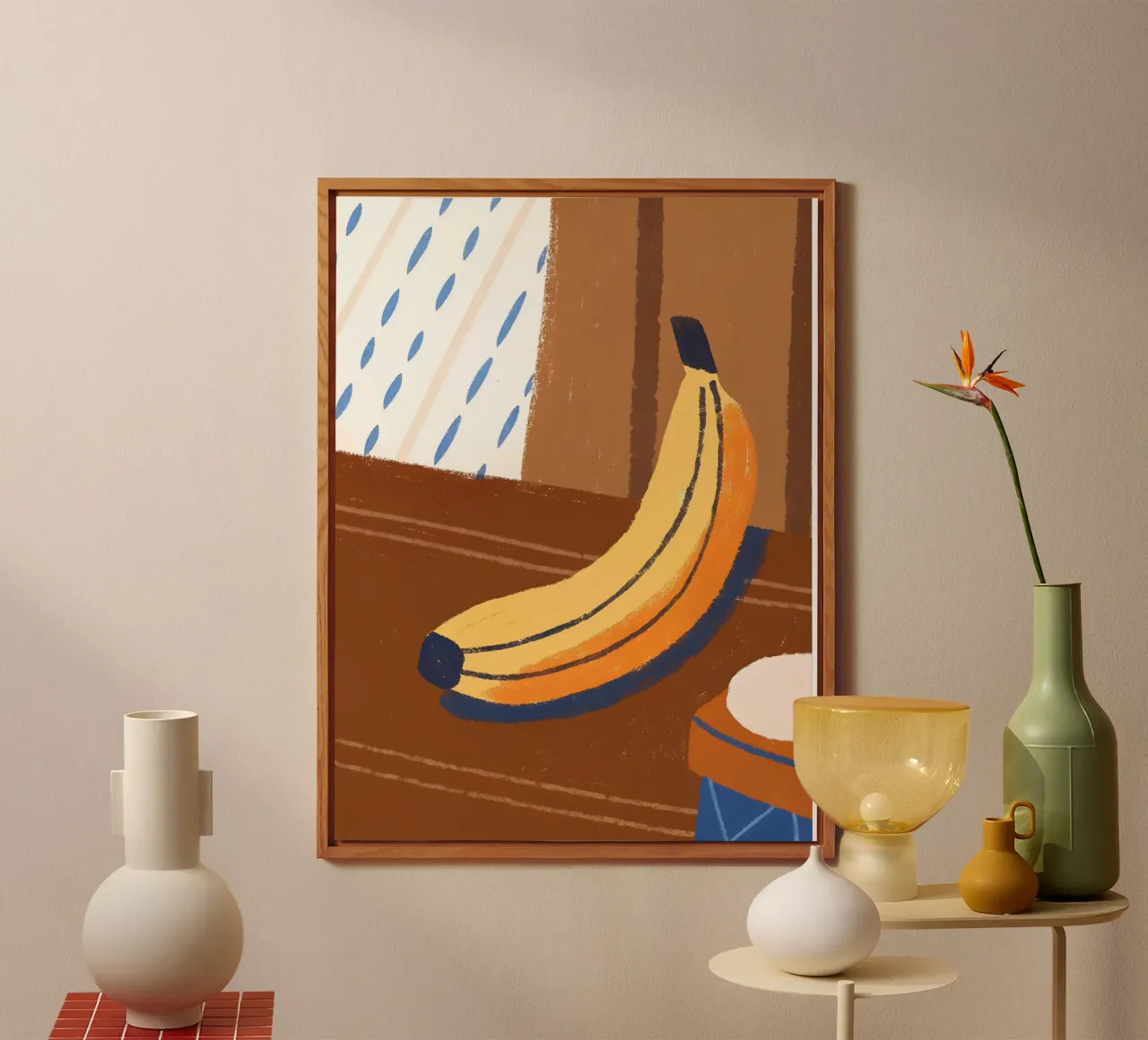 Banane Alu-Dibond von PERSONAL TOUCH