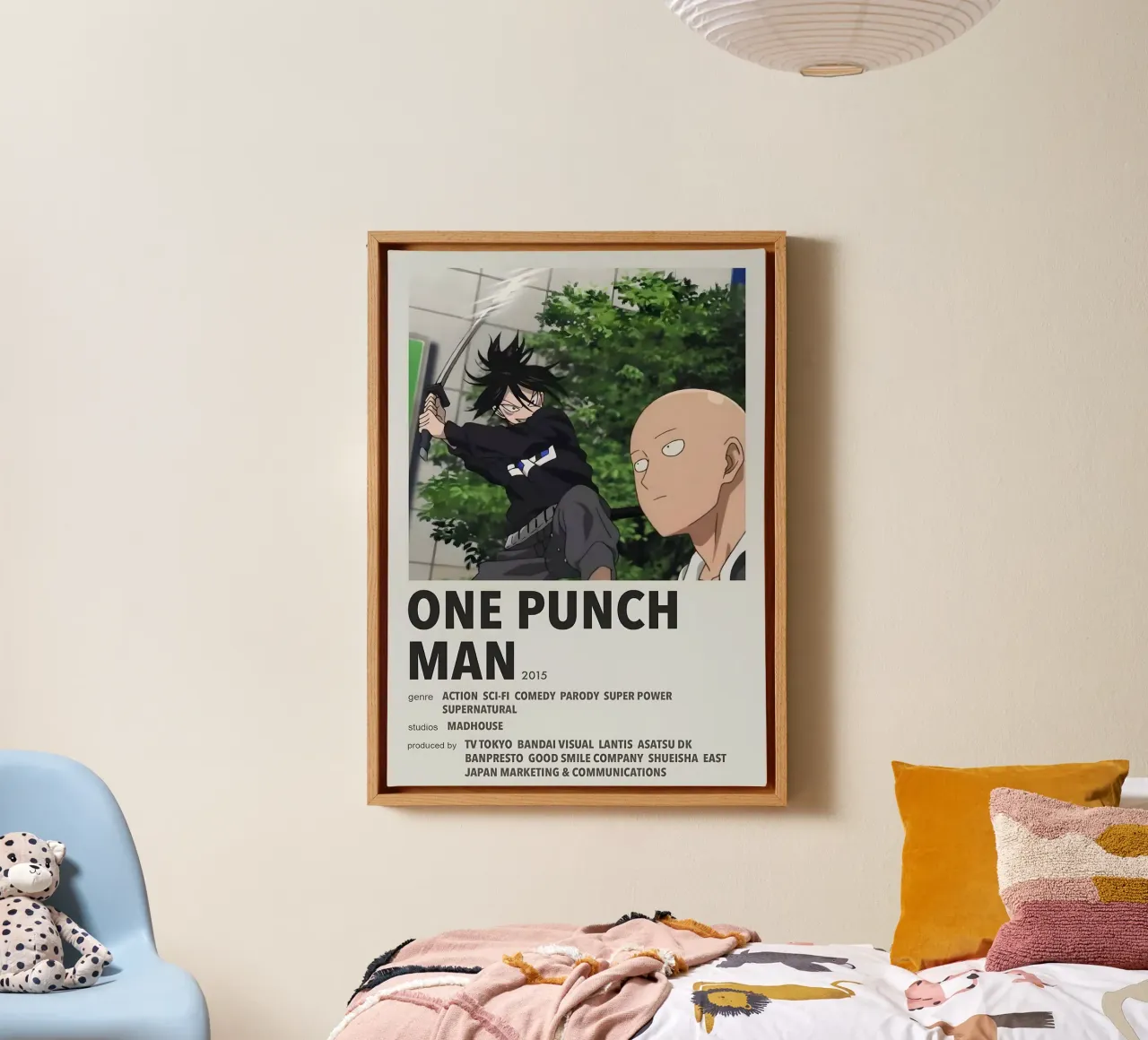 ONE PUNCH MAN  2015 tela con Cornice a cassetta da Totoya