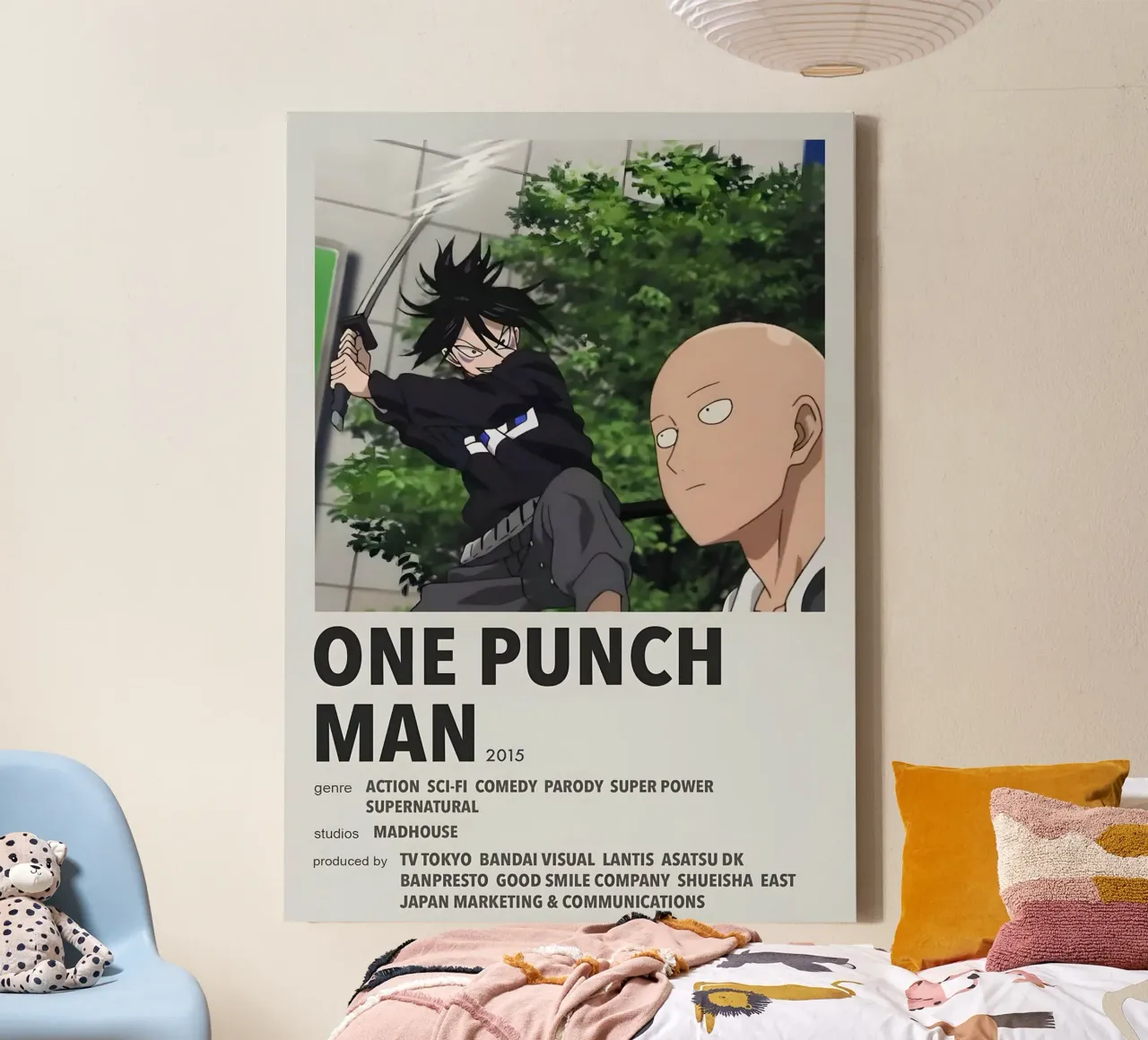 ONE PUNCH MAN  2015 tela con Cornice a cassetta da Totoya