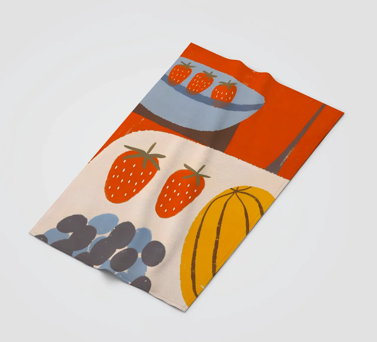 Strawberry Fruits fleece blanket by PERSONAL TOUCH