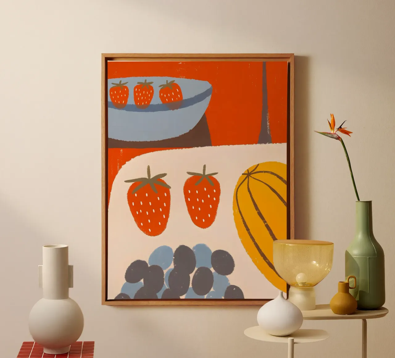 Strawberry Fruits canvas by PERSONAL TOUCH