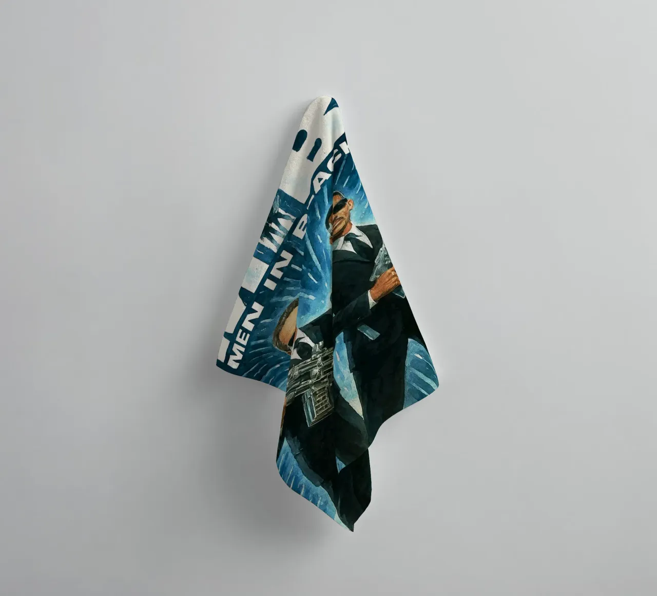 men in black repainting imagination reproduction towel by SIQAYA