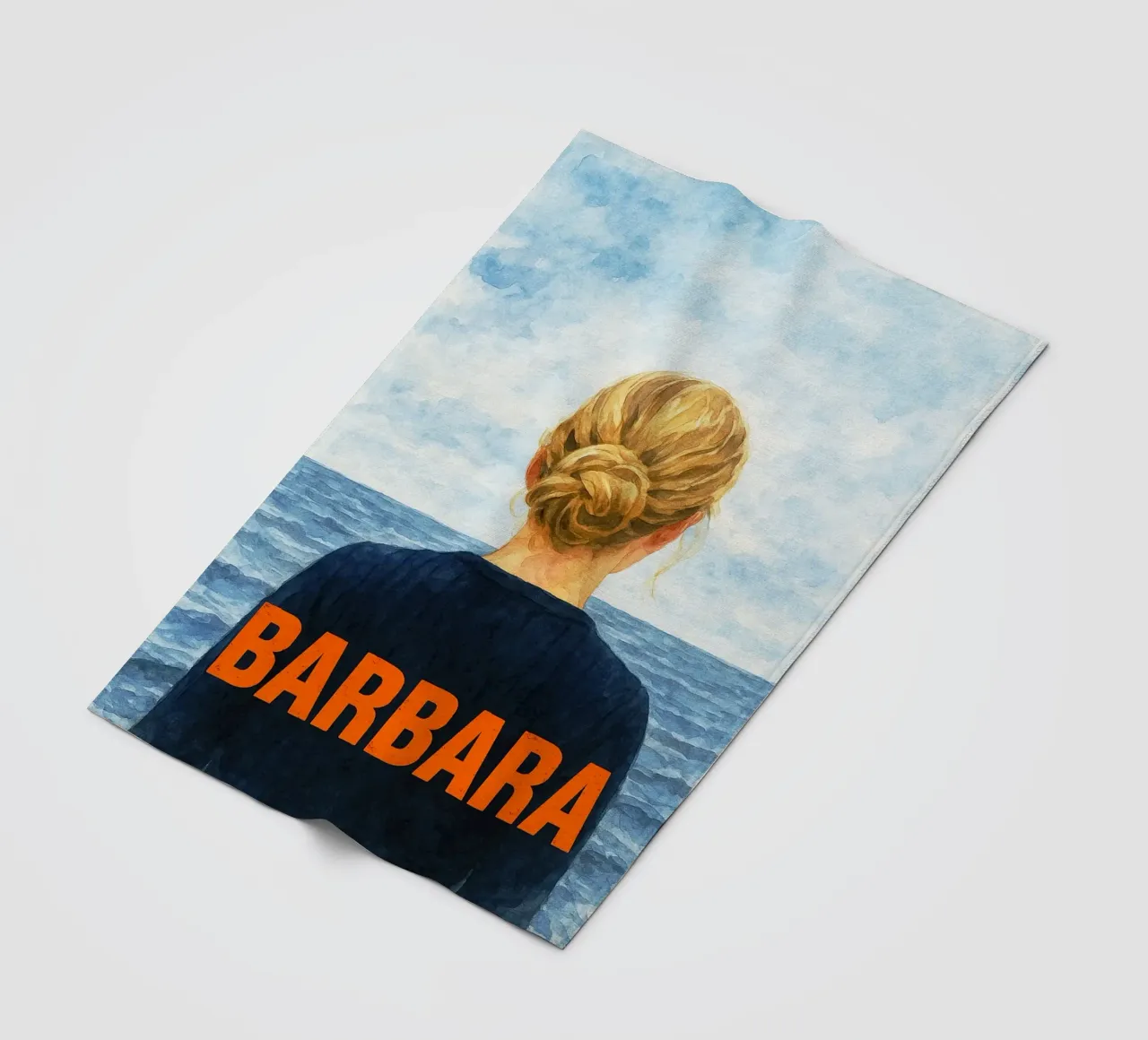 barbara repainting imagination reproduction fleece blanket by SIQAYA