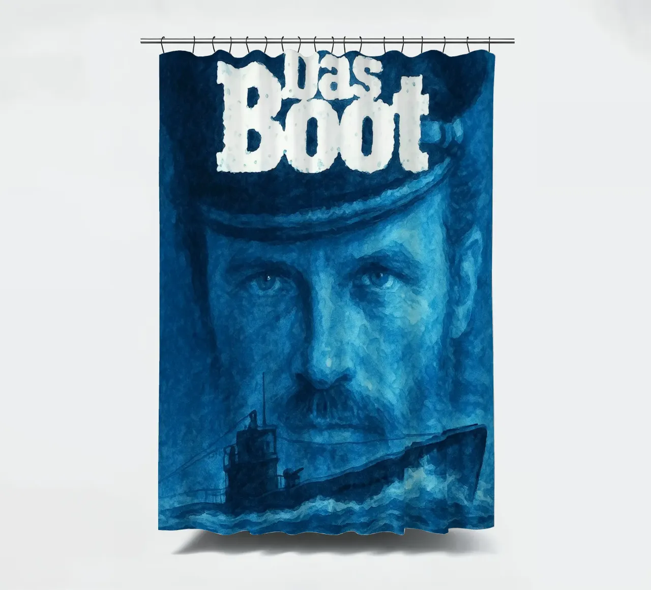 das boot repainting imagination reproduction shower curtain by SIQAYA
