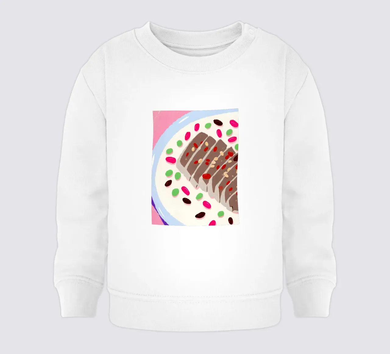 Pane al cioccolato felpa neonato da PERSONAL TOUCH