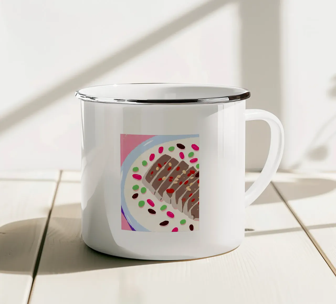 Pane al cioccolato tazza in smalto da PERSONAL TOUCH