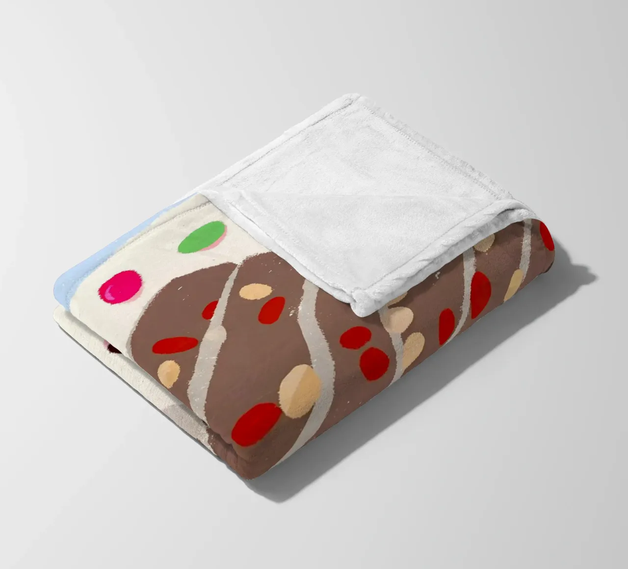Chocolate Bread fleece blanket by PERSONAL TOUCH