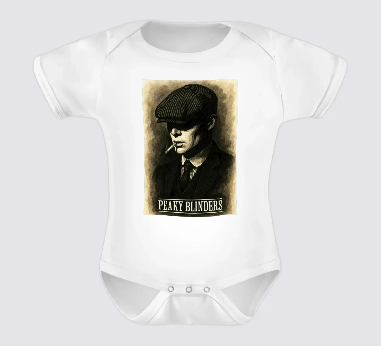 peaky blinders repainting imagination short-sleeve baby romper by SIQAYA
