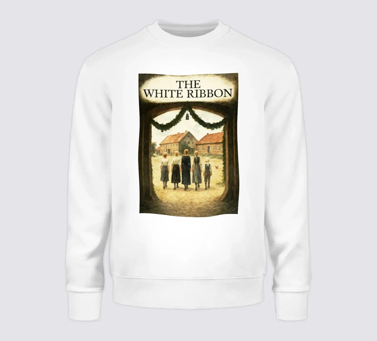 l'imagination des repeints au ruban blanc sweat de SIQAYA