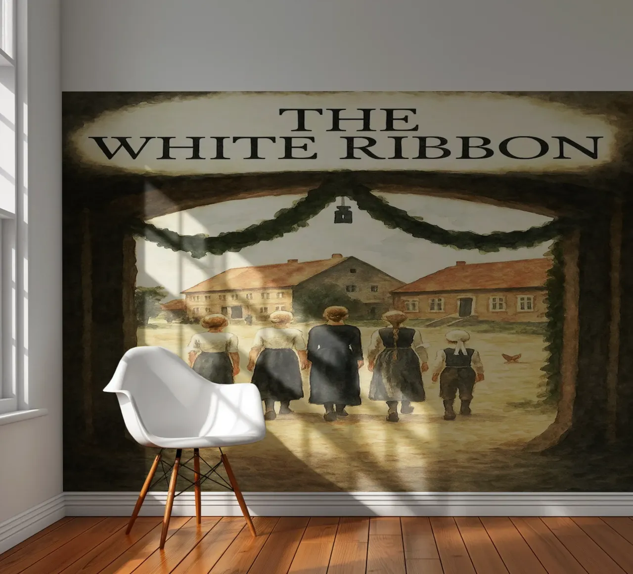 the white ribbon repainting imagination photo wallpaper by SIQAYA