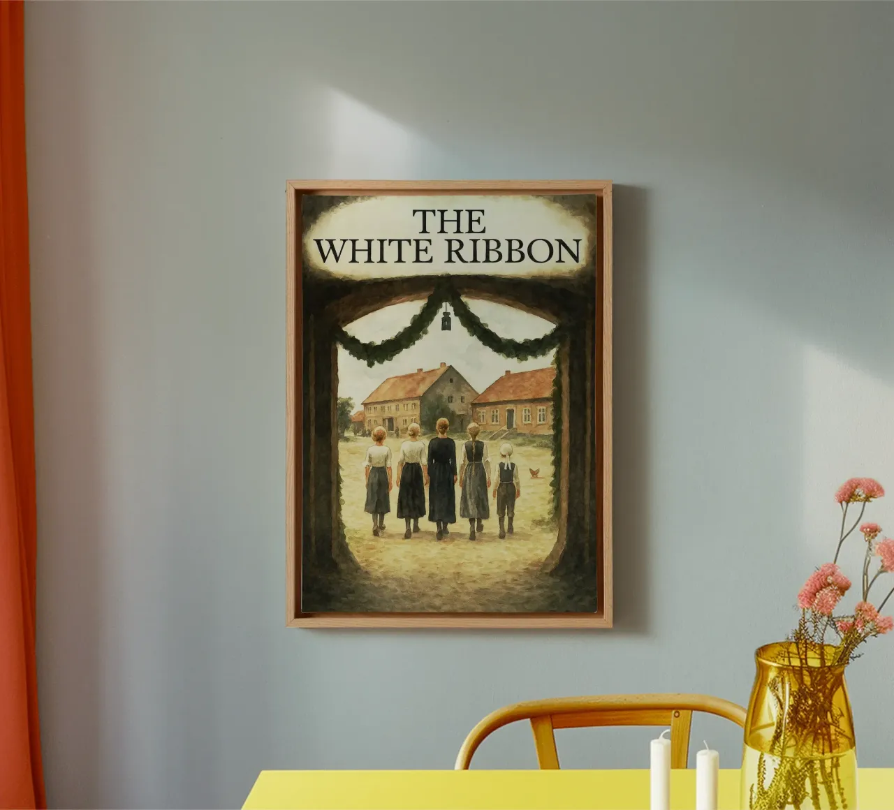 l'imagination des repeints au ruban blanc toile avec Caisse américaine de SIQAYA