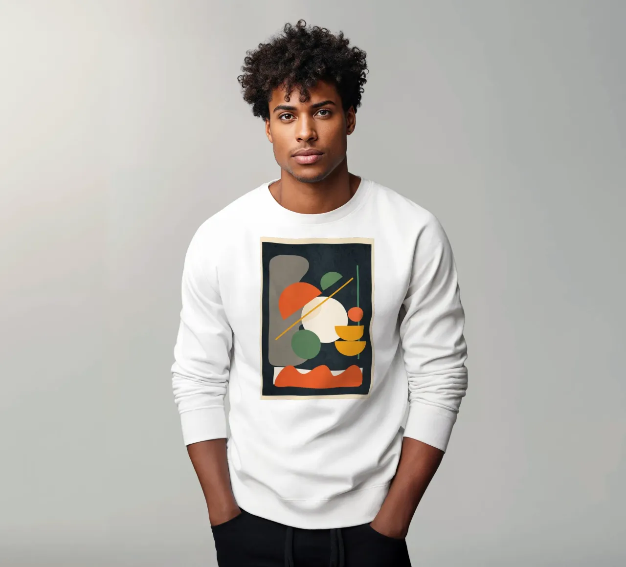 Abstract Shape Setting 01 Sweatshirt von Flow Line
