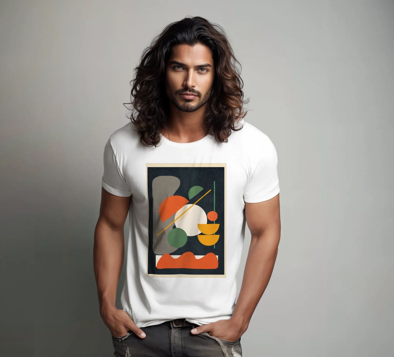 Abstract Shape Setting 01 t-shirt da Flow Line