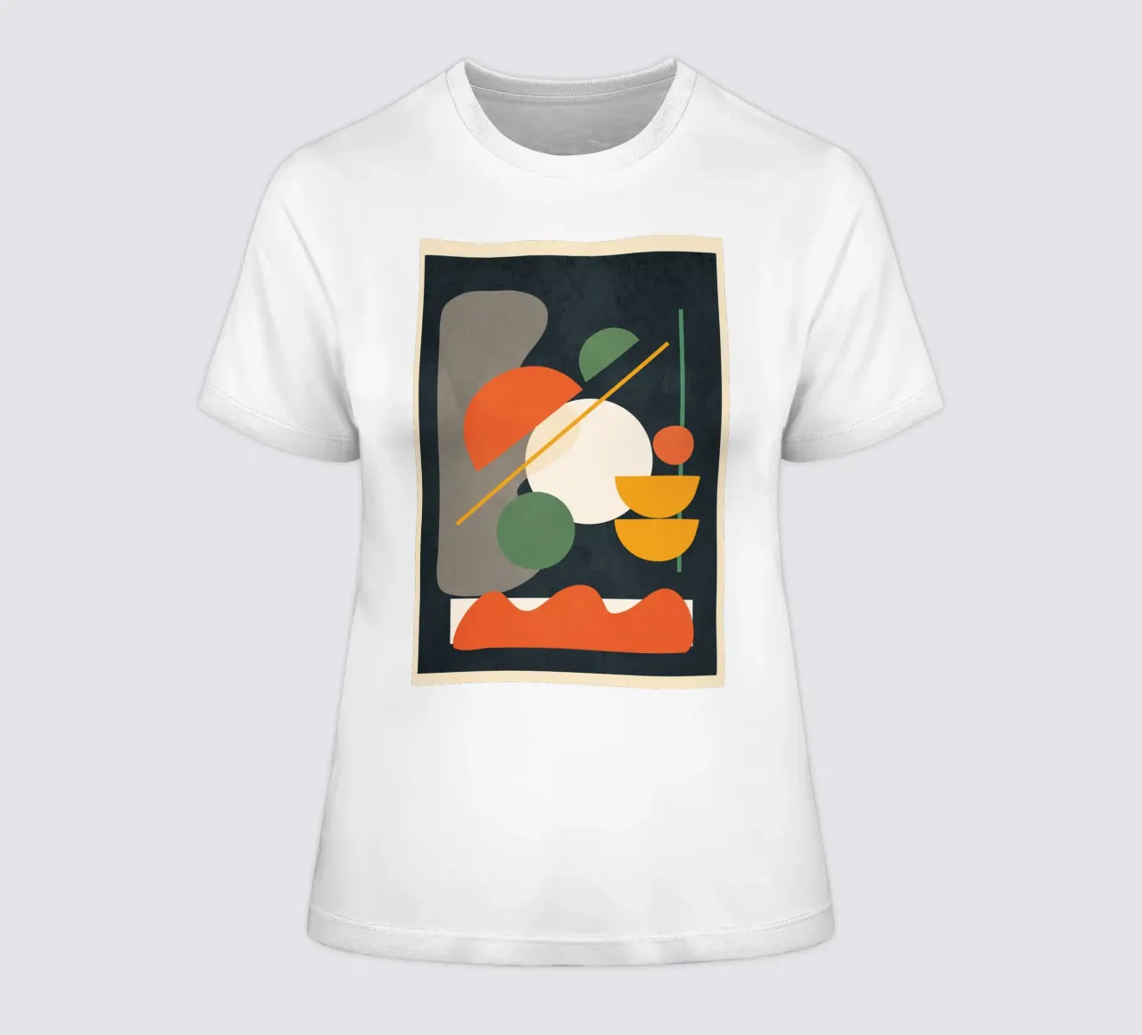 Abstract Shape Setting 01 t-shirt ajusté pour femmes de Flow Line