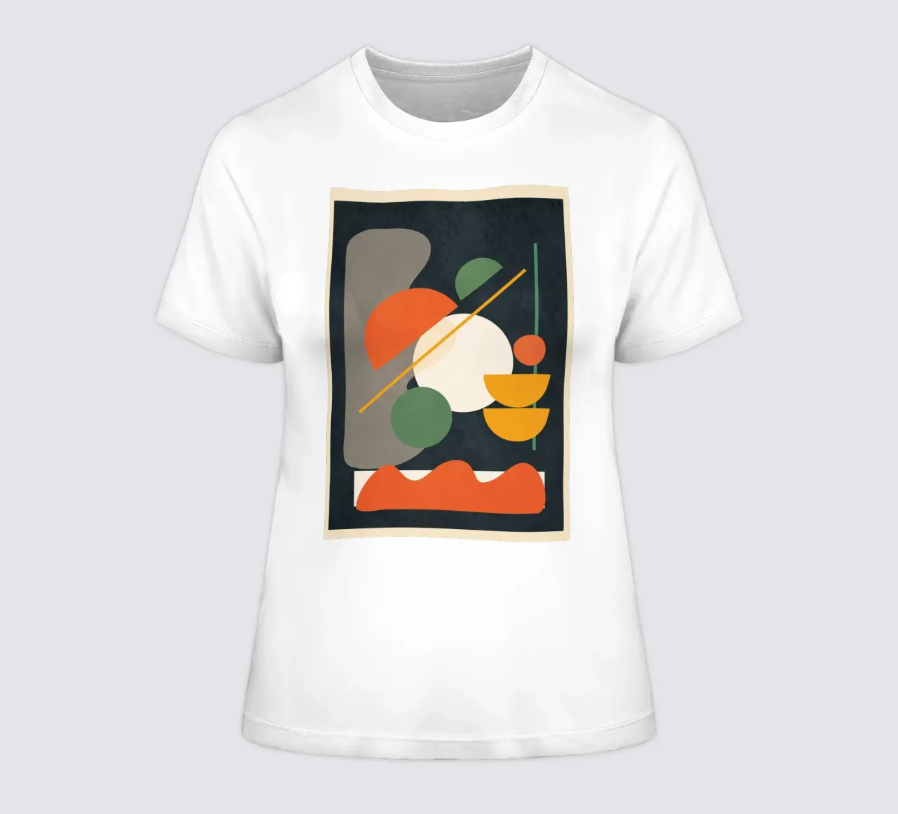 Abstract Shape Setting 01 t-shirt da donna da Flow Line
