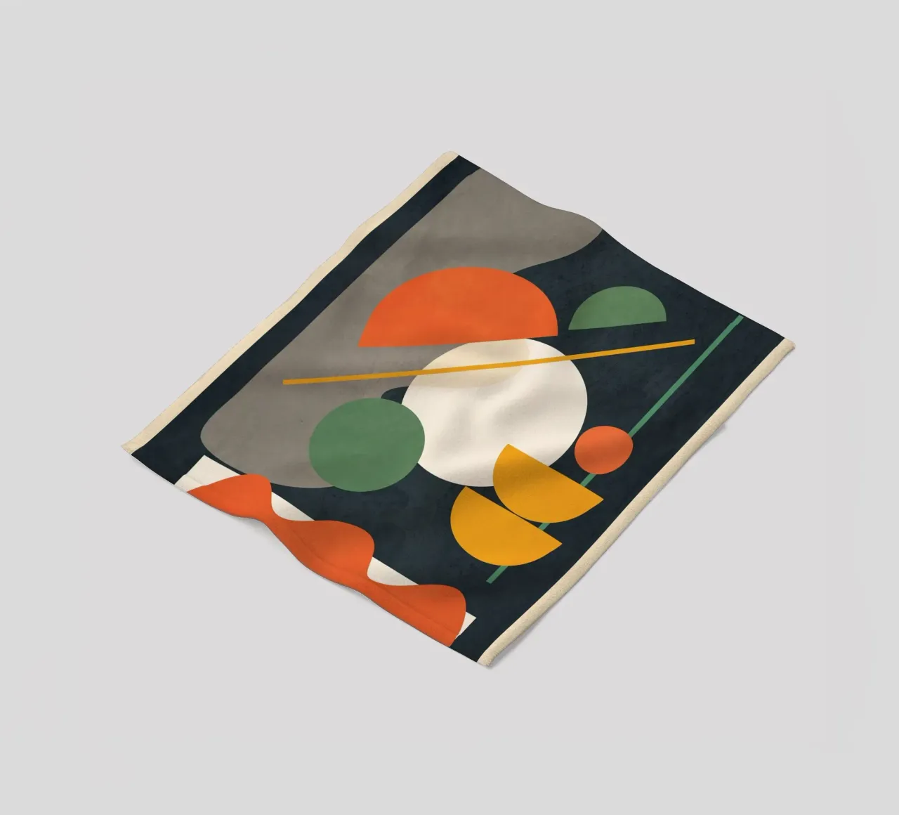 Abstract Shape Setting 01 plaid polaire de Flow Line