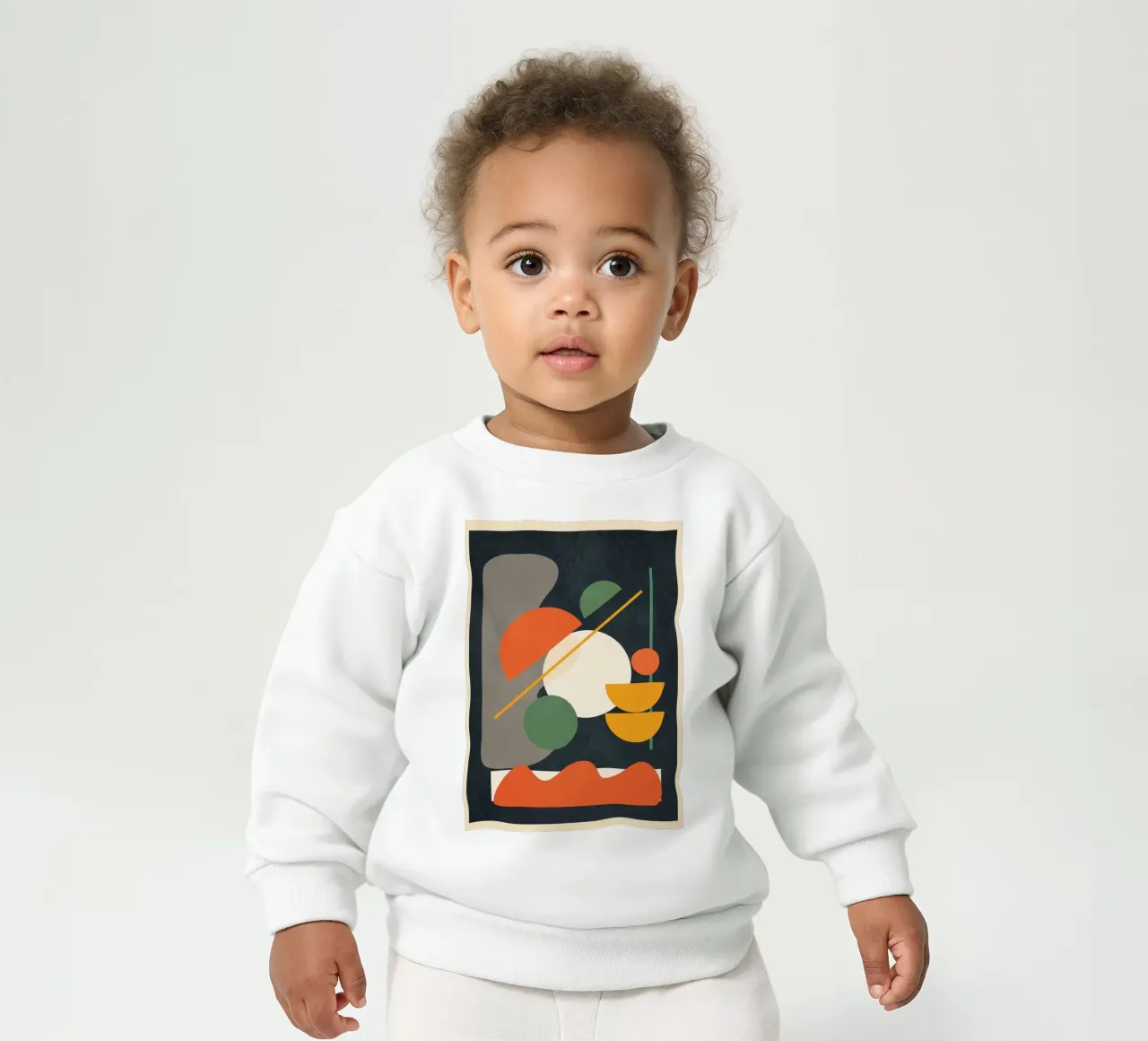 Abstract Shape Setting 01 Baby Sweatshirt von Flow Line