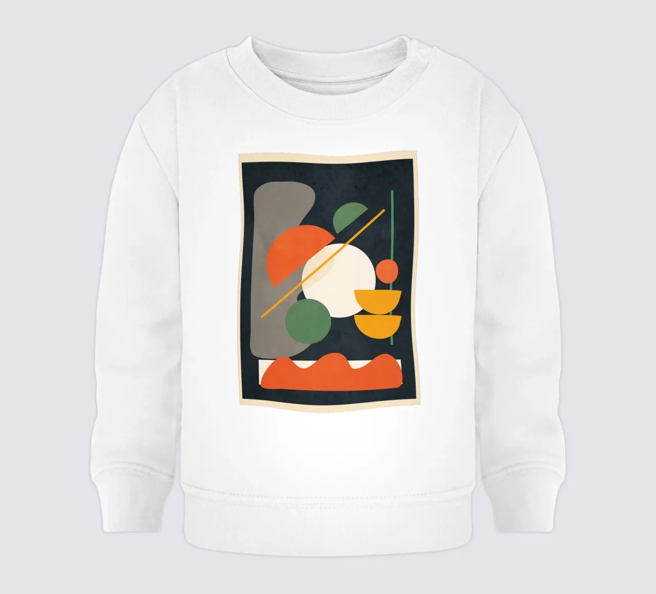 Abstract Shape Setting 01 Baby Sweatshirt von Flow Line