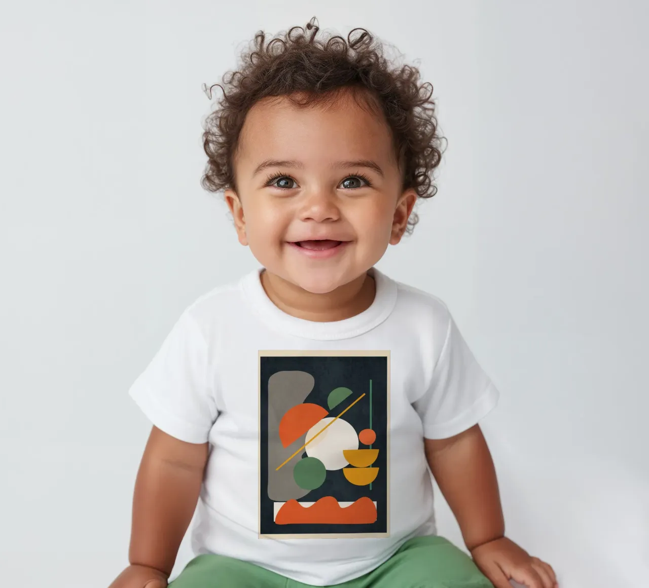 Abstract Shape Setting 01 t-shirt pour bébé de Flow Line