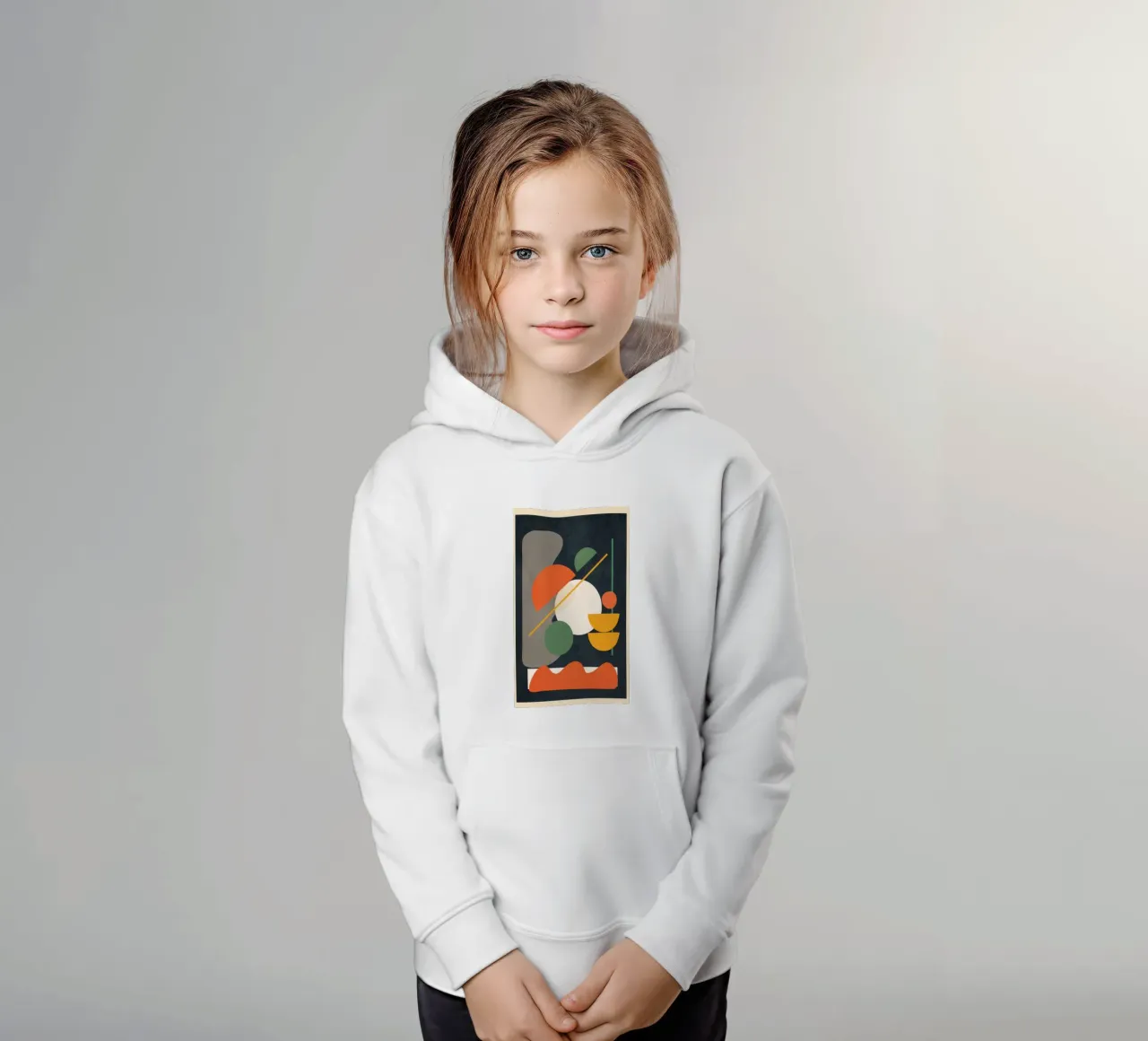 Abstract Shape Setting 01 felpa bambino con cappuccio da Flow Line