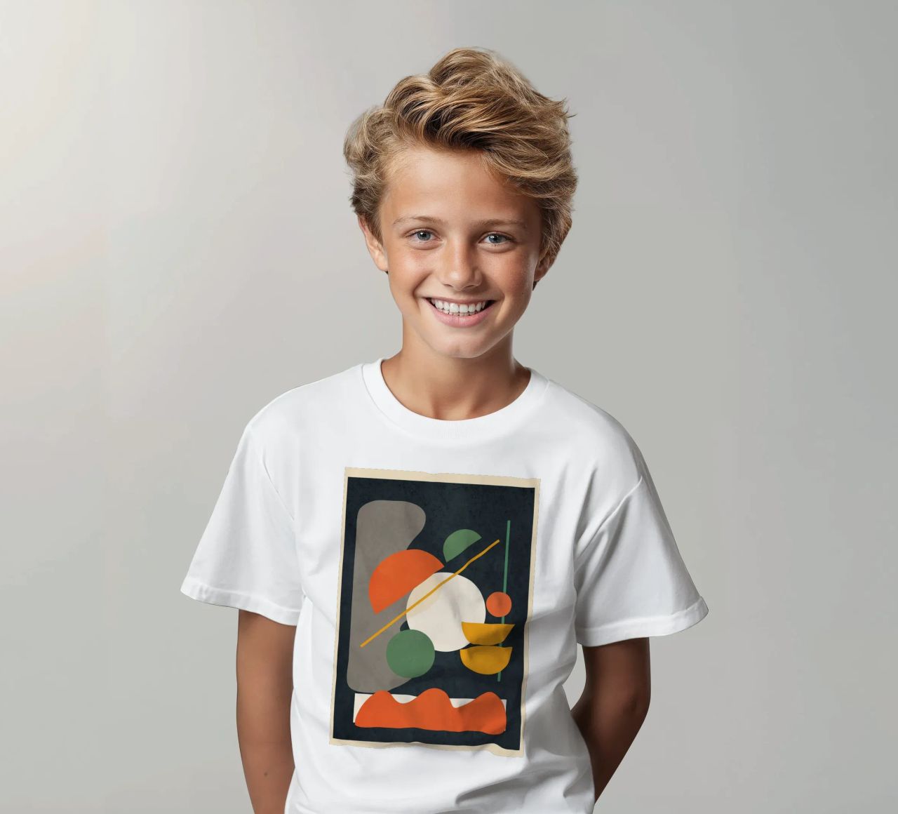 Abstract Shape Setting 01 t-shirt bambini da Flow Line