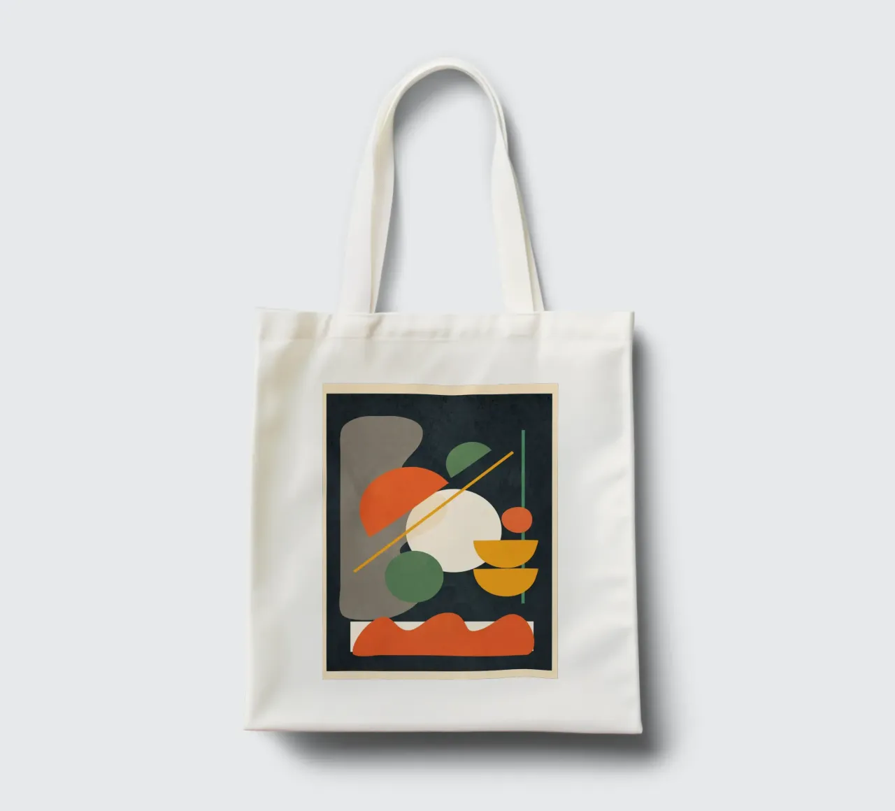 Abstract Shape Setting 01 borsa in juta da Flow Line