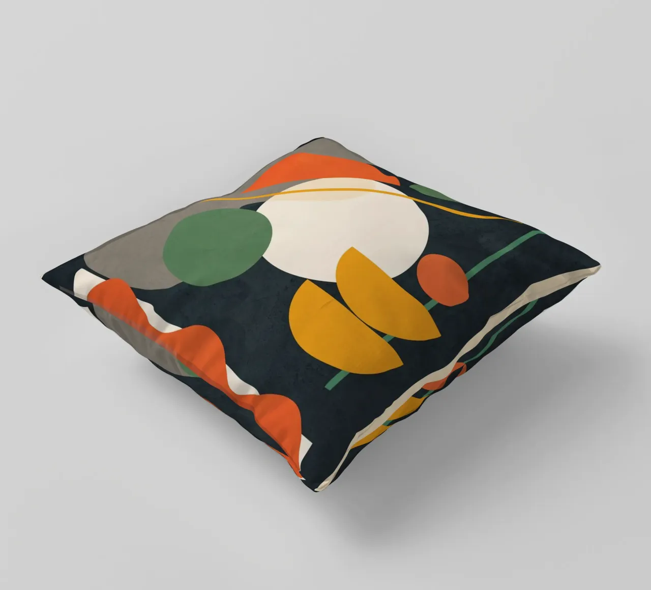 Abstract Shape Setting 01 Kissen von Flow Line