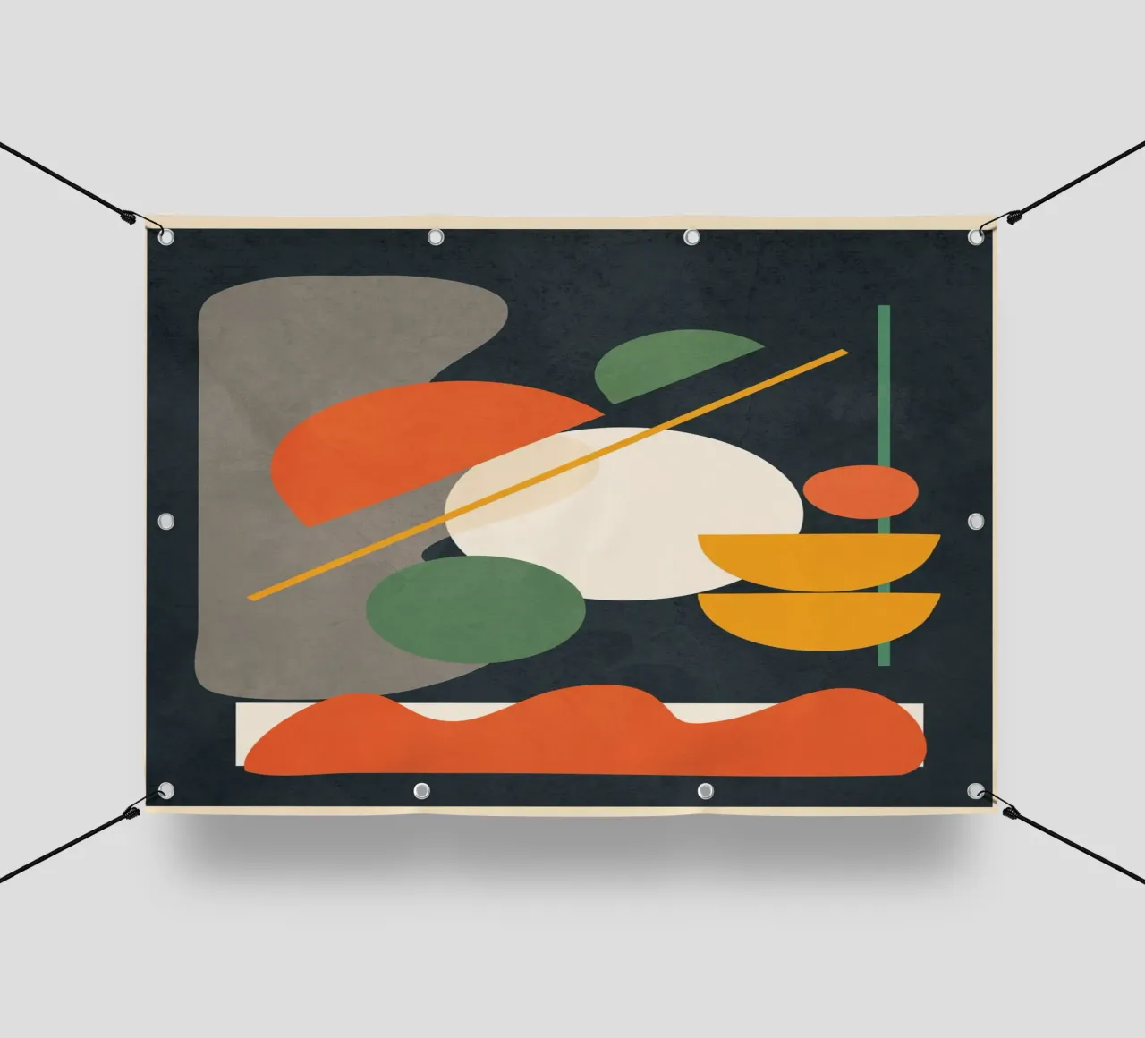Abstract Shape Setting 01 telo in pvc da Flow Line