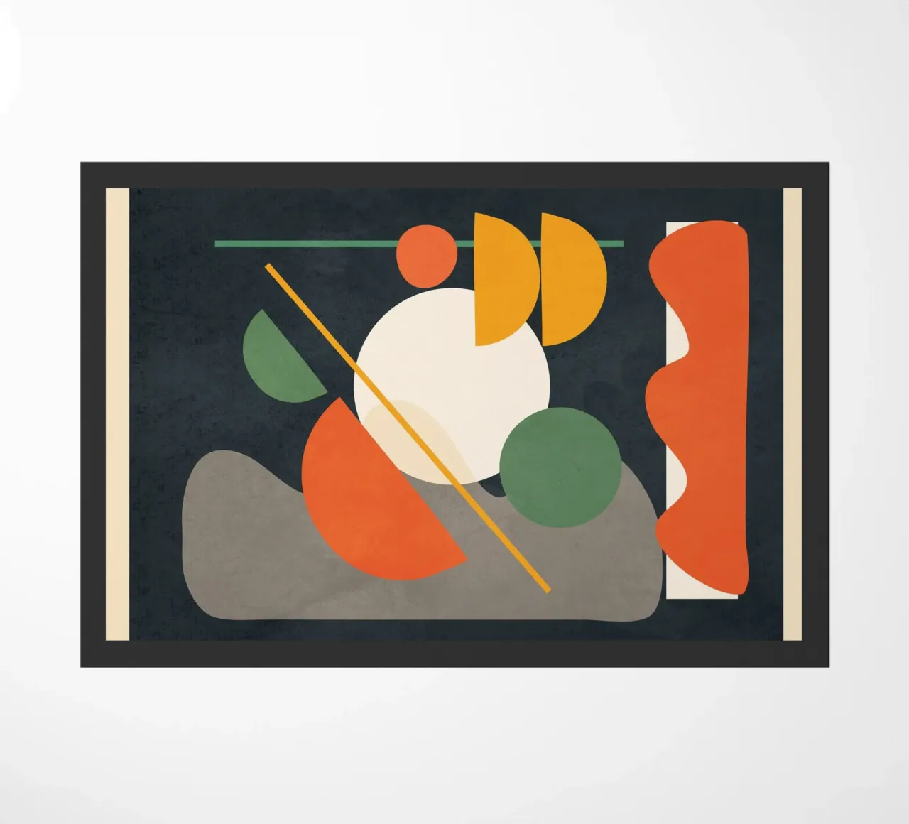 Abstract Shape Setting 01 paillasson de Flow Line