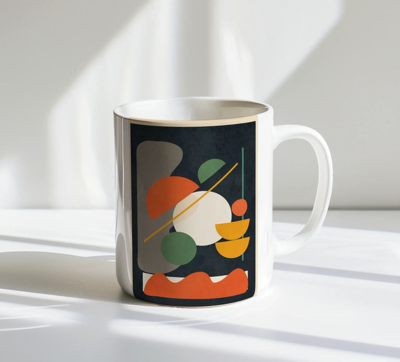 Abstract Shape Setting 01 tazza in ceramica da Flow Line