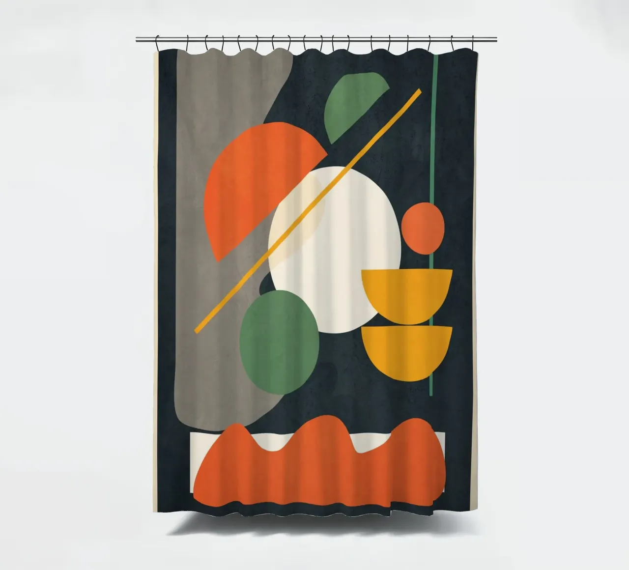 Abstract Shape Setting 01 Duschvorhang von Flow Line