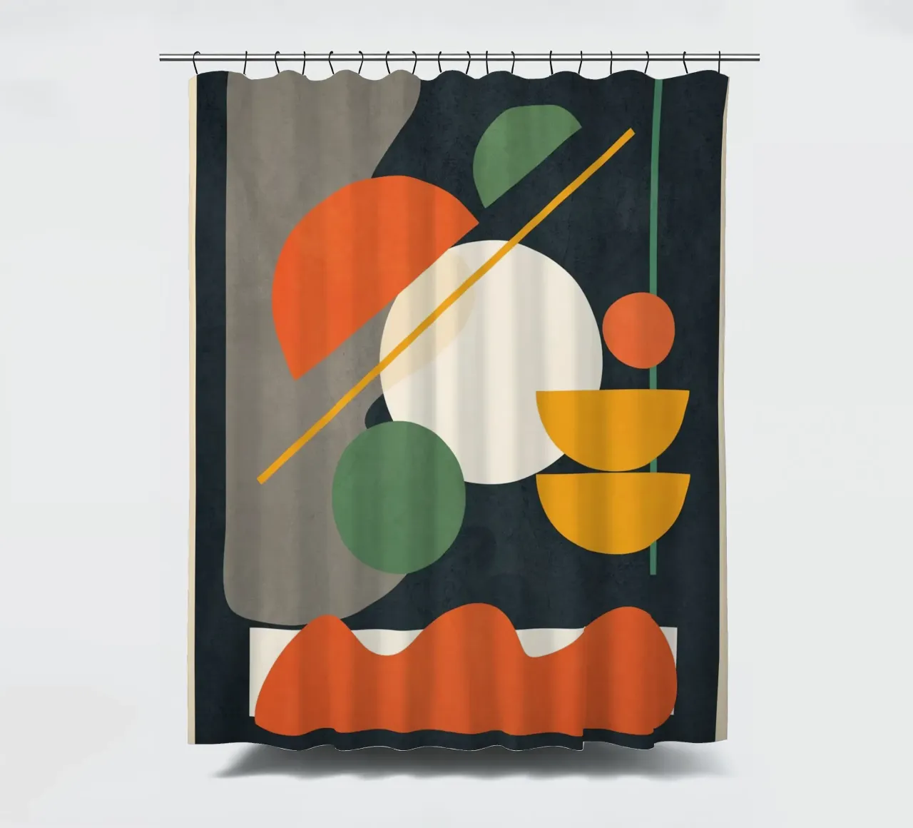 Abstract Shape Setting 01 Duschvorhang von Flow Line