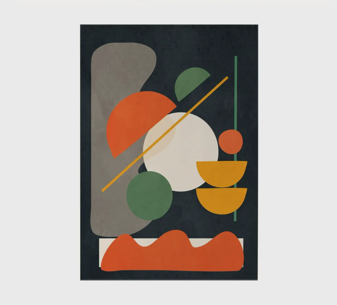 Abstract Shape Setting 01 carnet de notes de Flow Line
