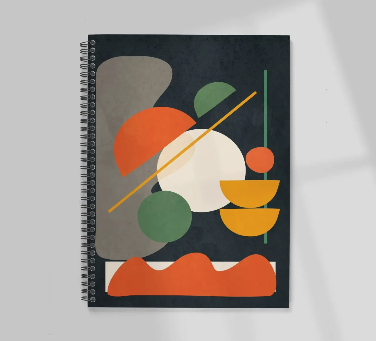 Abstract Shape Setting 01 notitieboek met spiraal van Flow Line