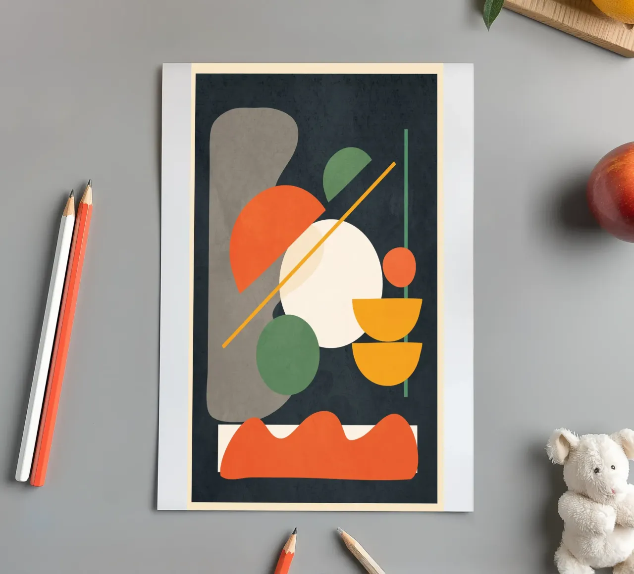 Abstract Shape Setting 01 Stickerbogen von Flow Line