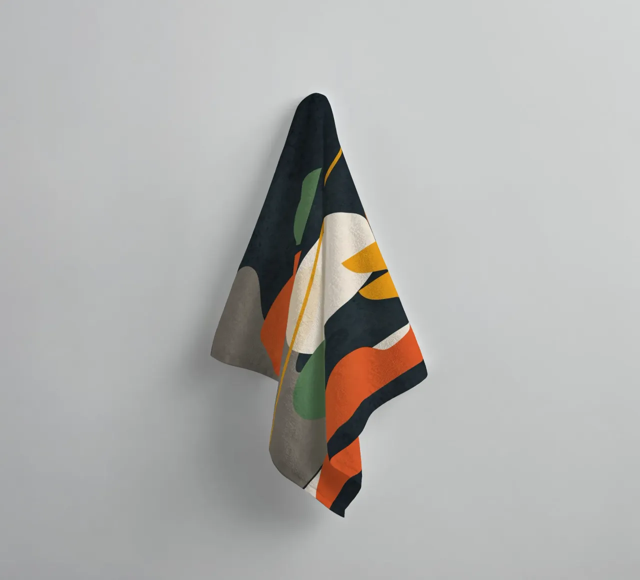 Abstract Shape Setting 01 serviette de bain de Flow Line