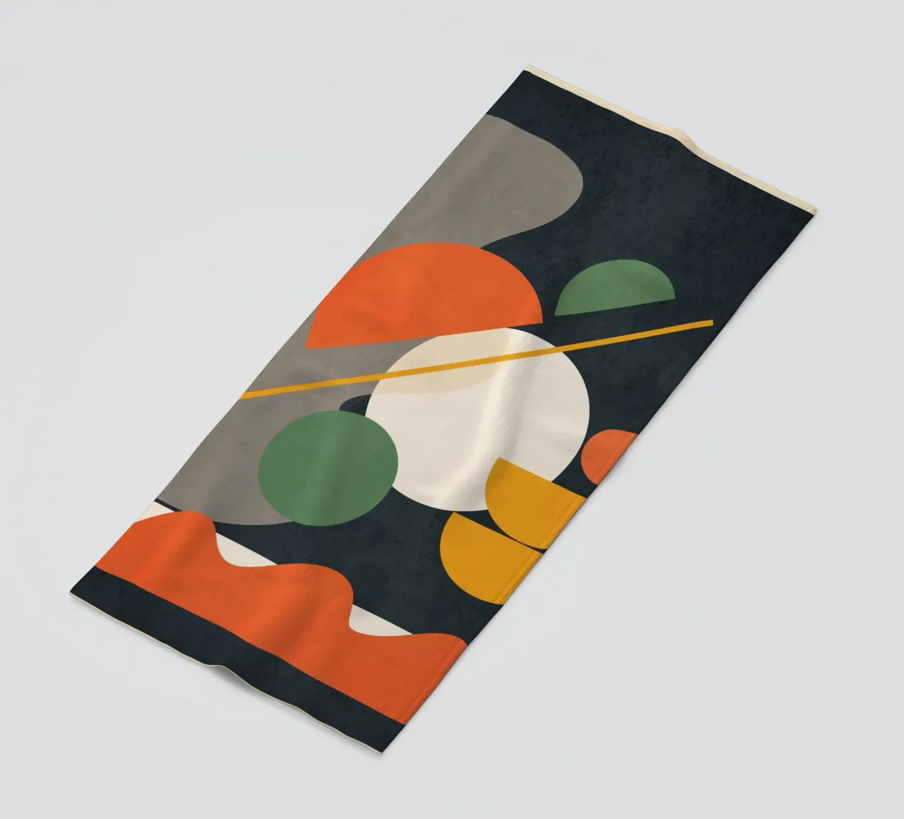 Abstract Shape Setting 01 Strandtuch von Flow Line