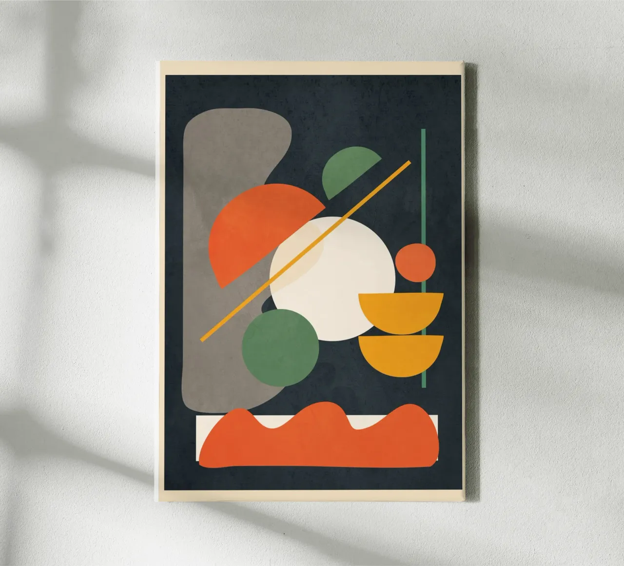 Abstract Shape Setting 01 canvas van Flow Line