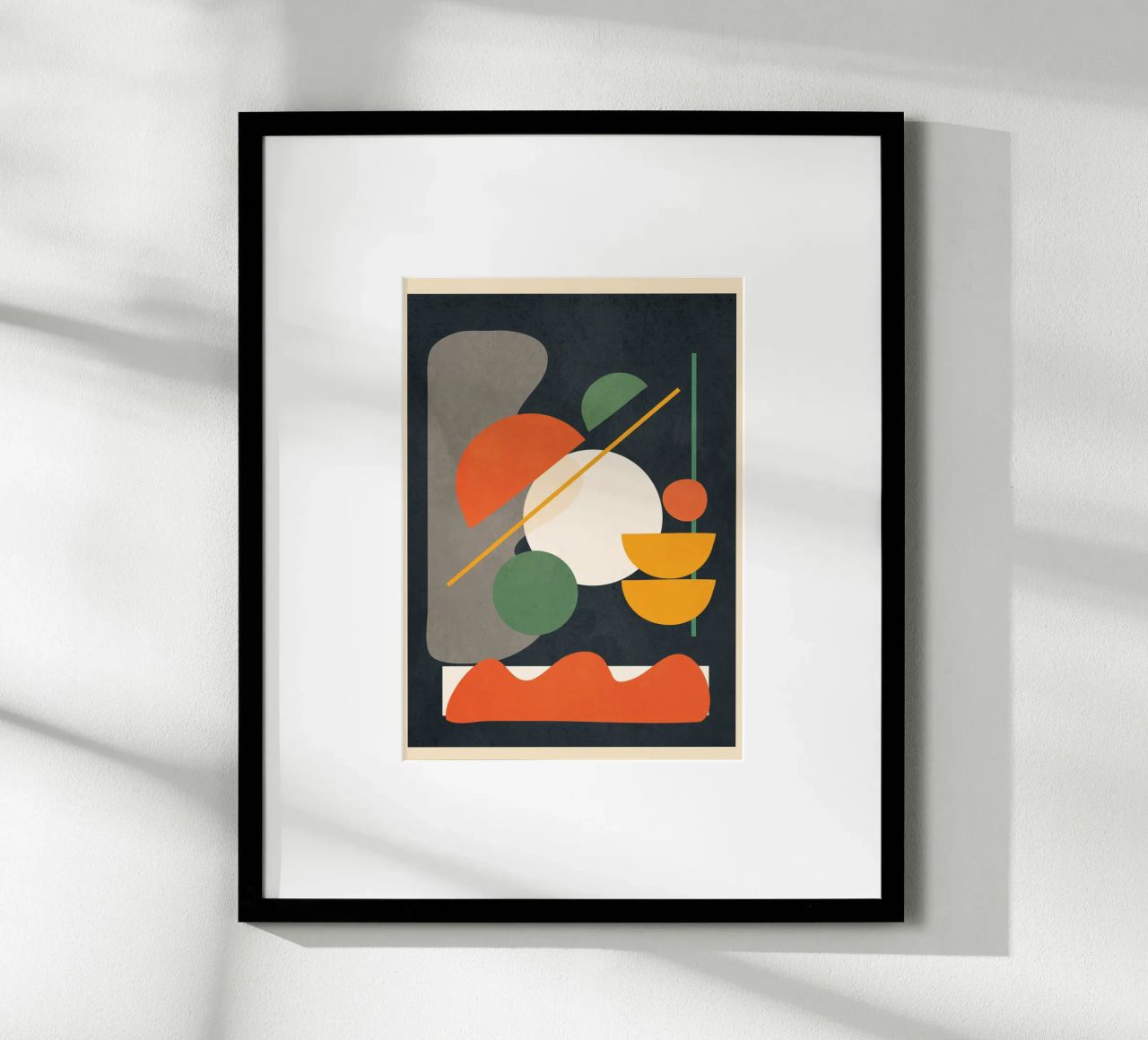 Abstract Shape Setting 01 Poster von Flow Line