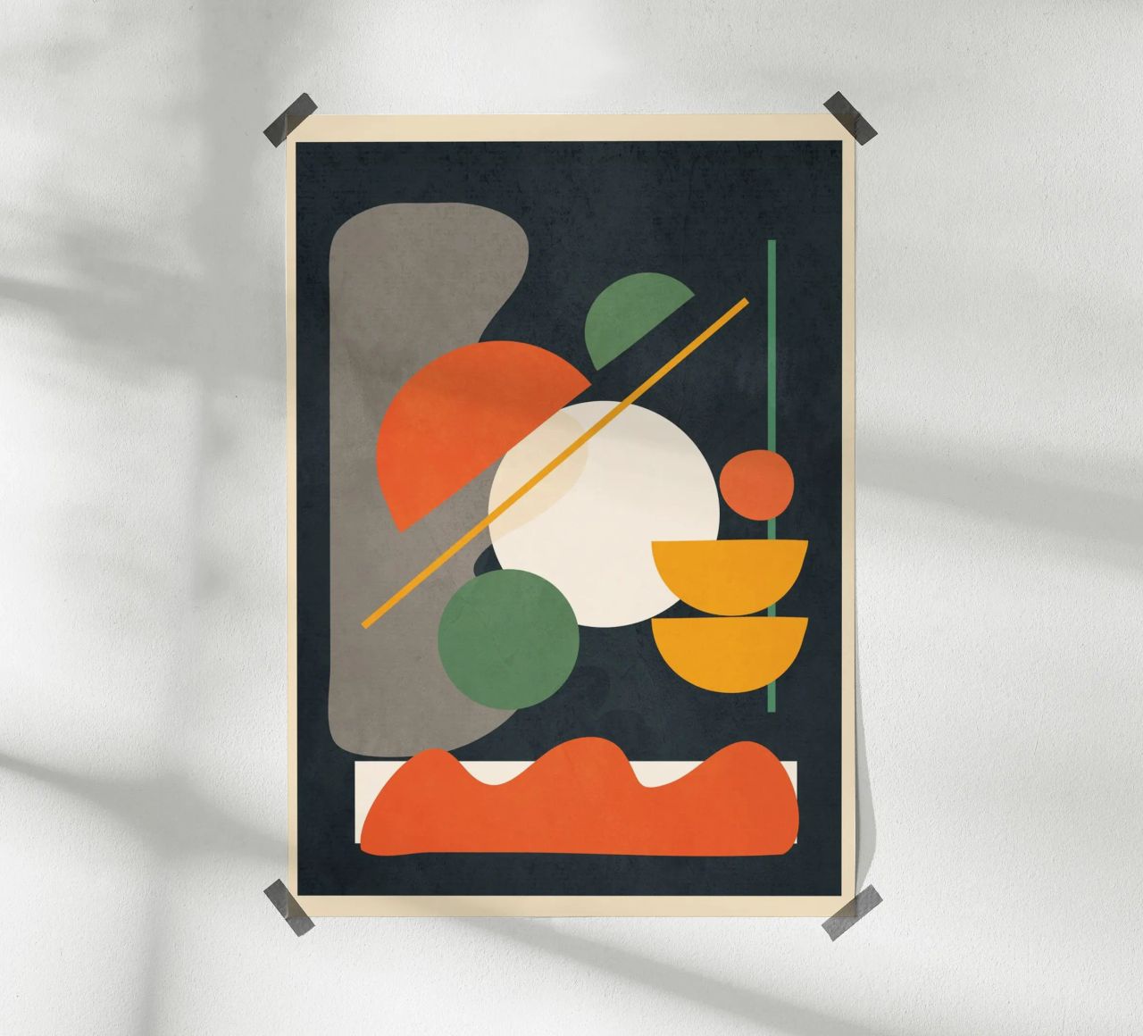 Abstract Shape Setting 01 Poster von Flow Line