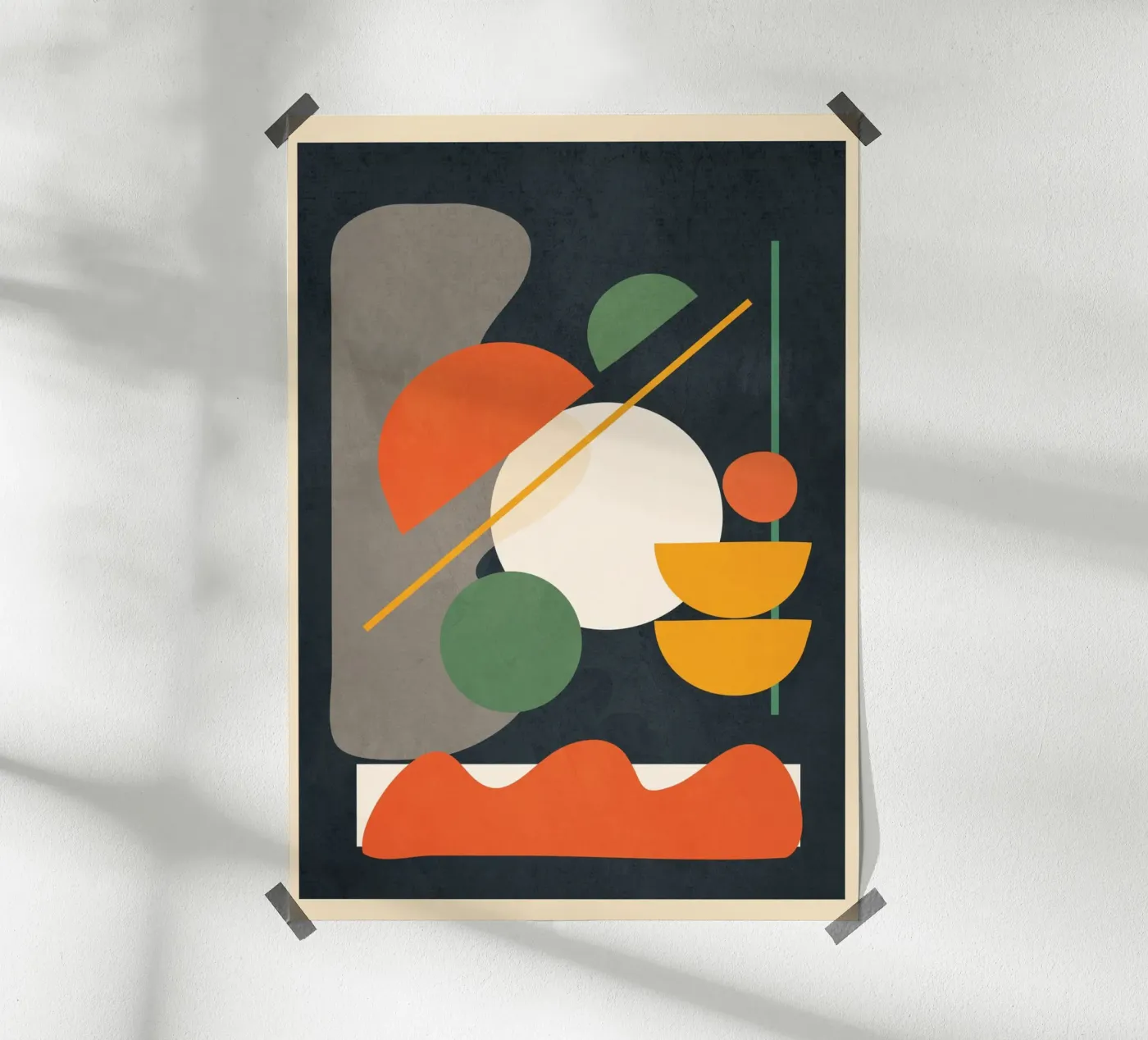 Abstract Shape Setting 01 poster by Flow Line