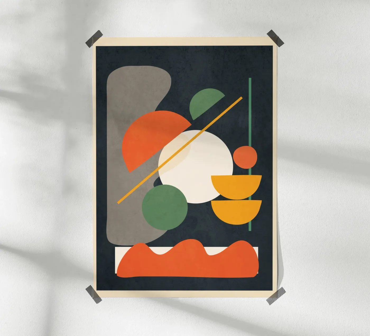 Abstract Shape Setting 01 poster da Flow Line