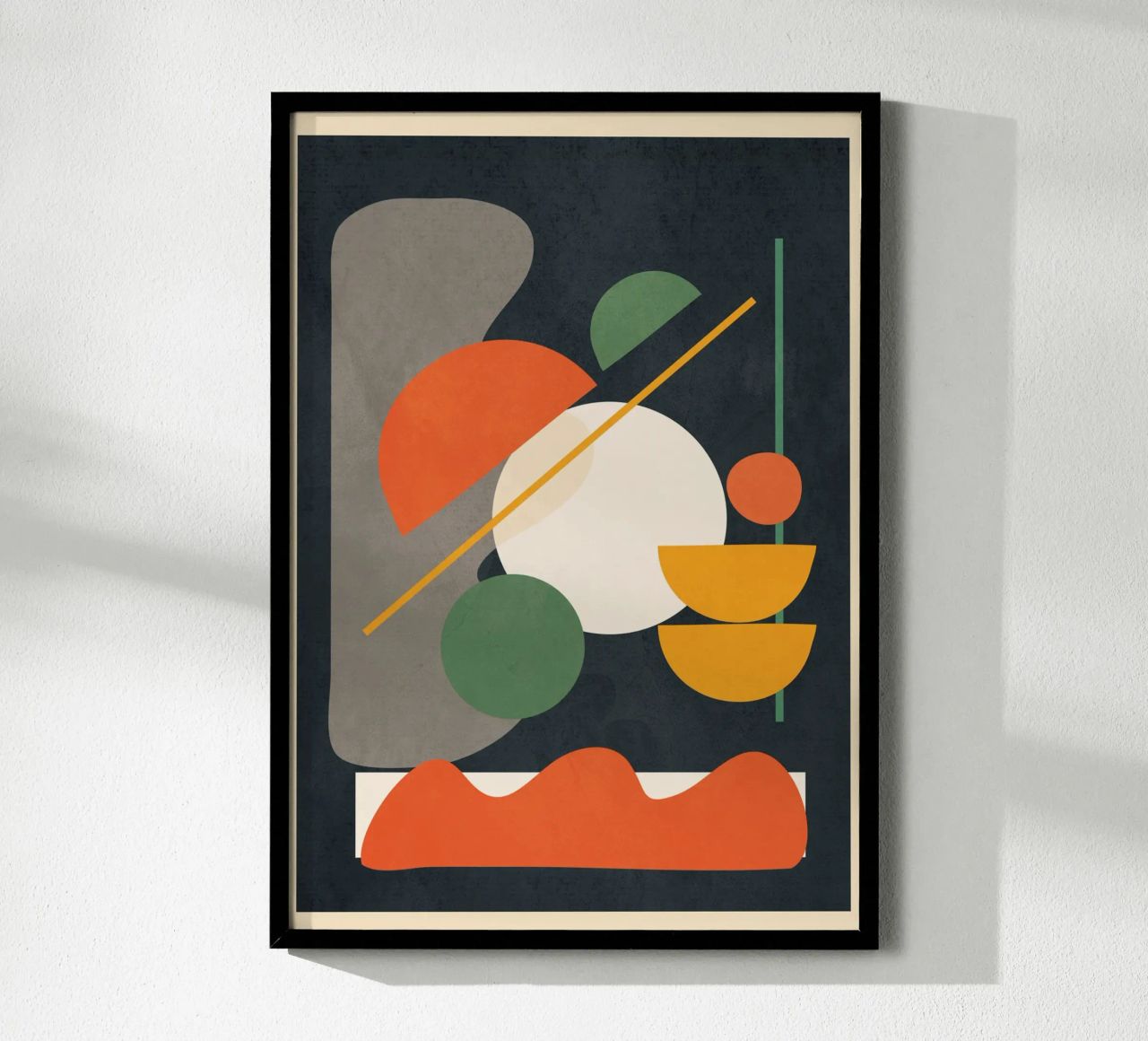 Abstract Shape Setting 01 Poster von Flow Line