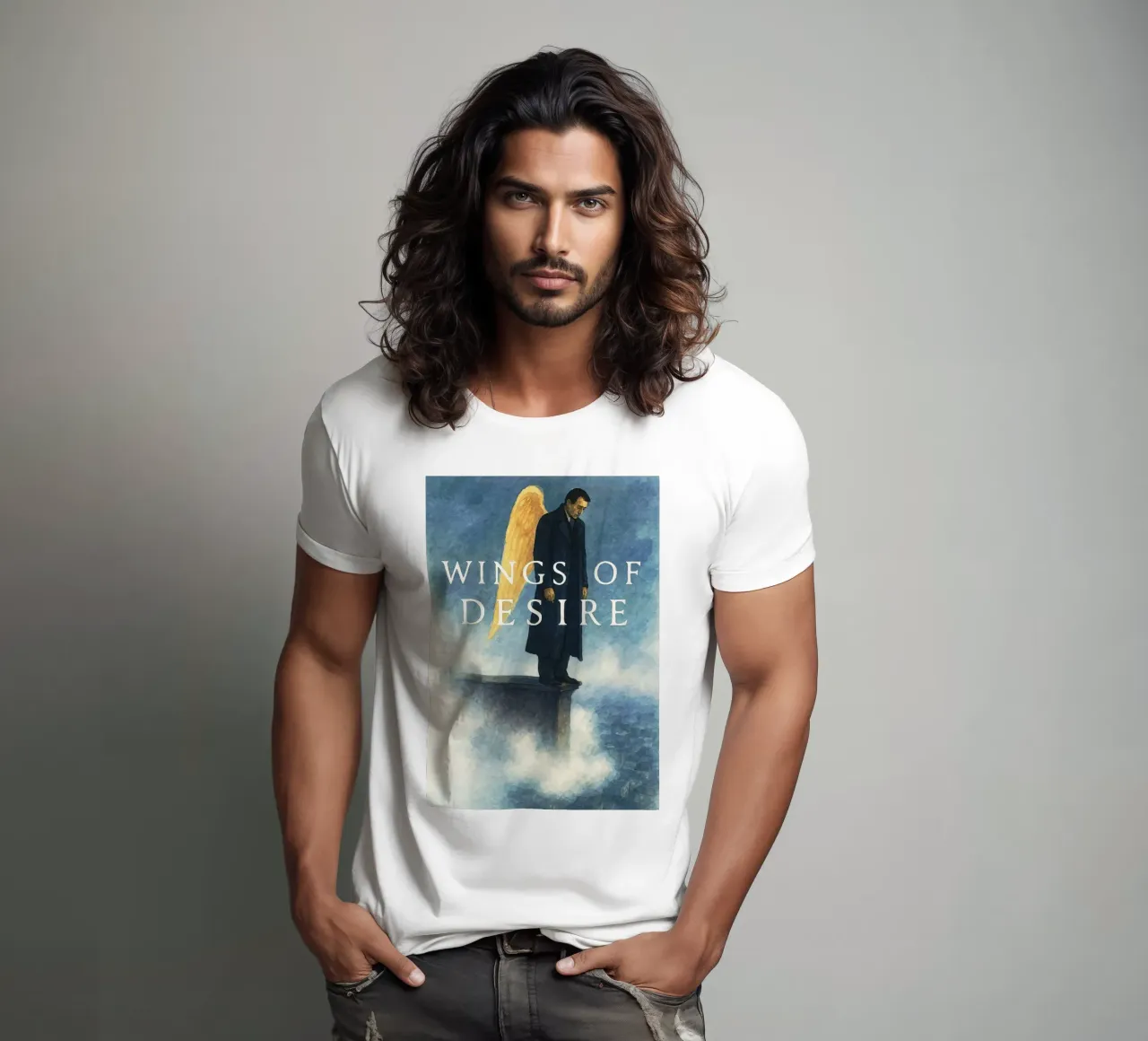 wings of desire repainting imagination t-shirt by SIQAYA