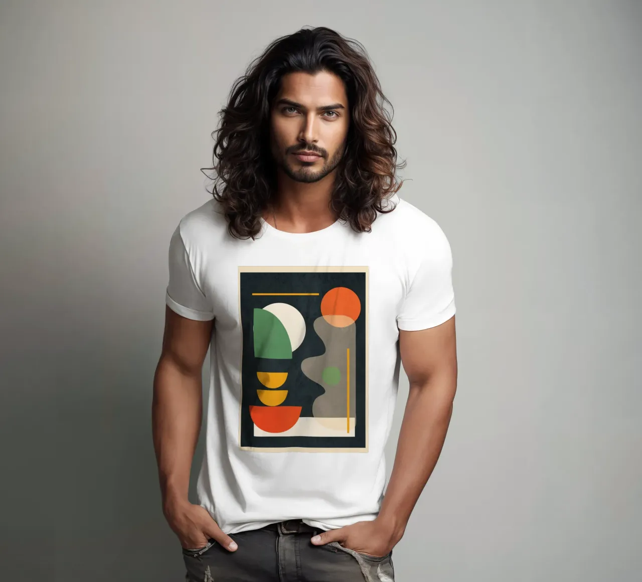 Abstract Shape Setting 02 t-shirt by Flow Line