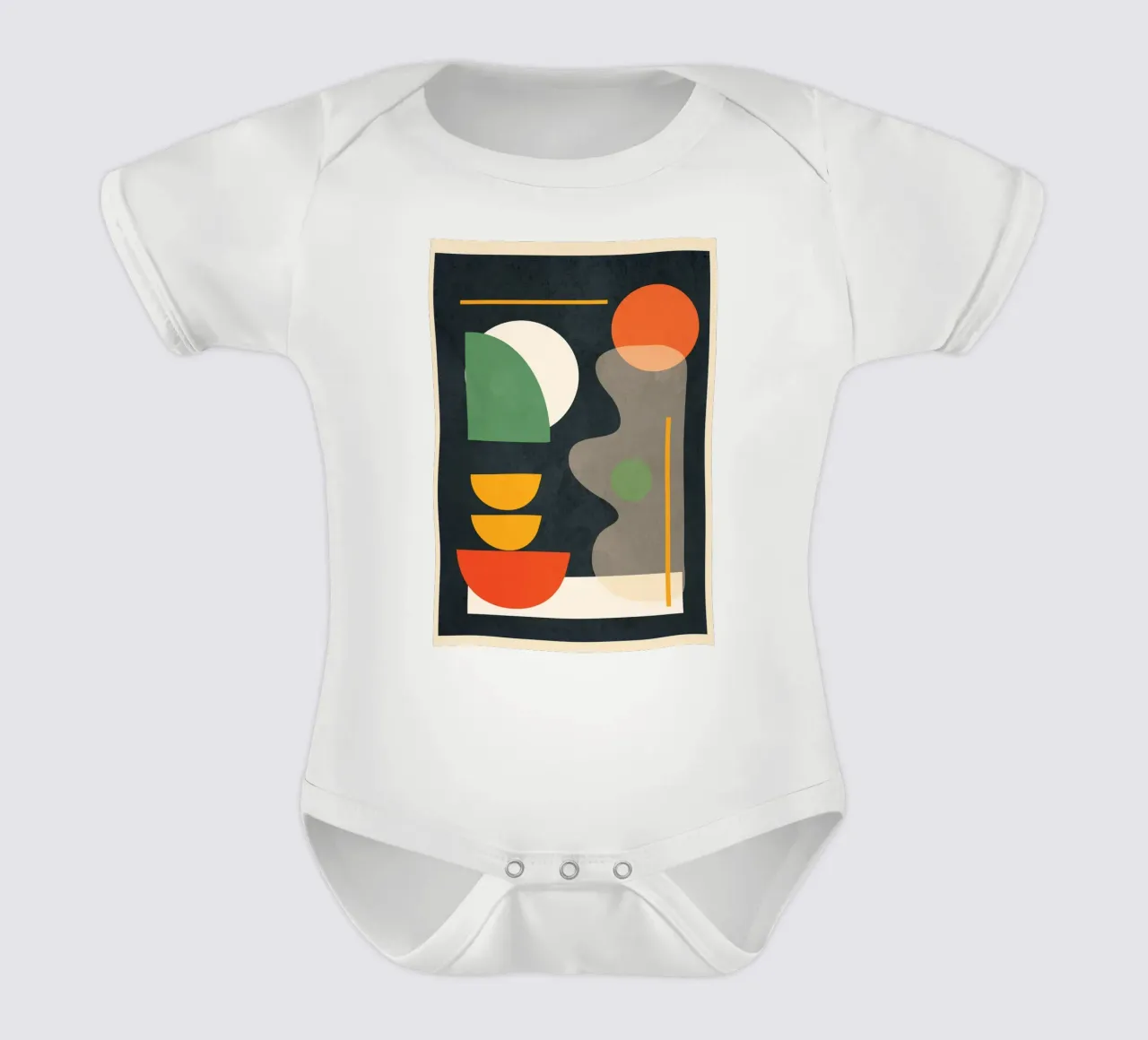 Abstract Shape Setting 02 body neonato maniche corte da Flow Line