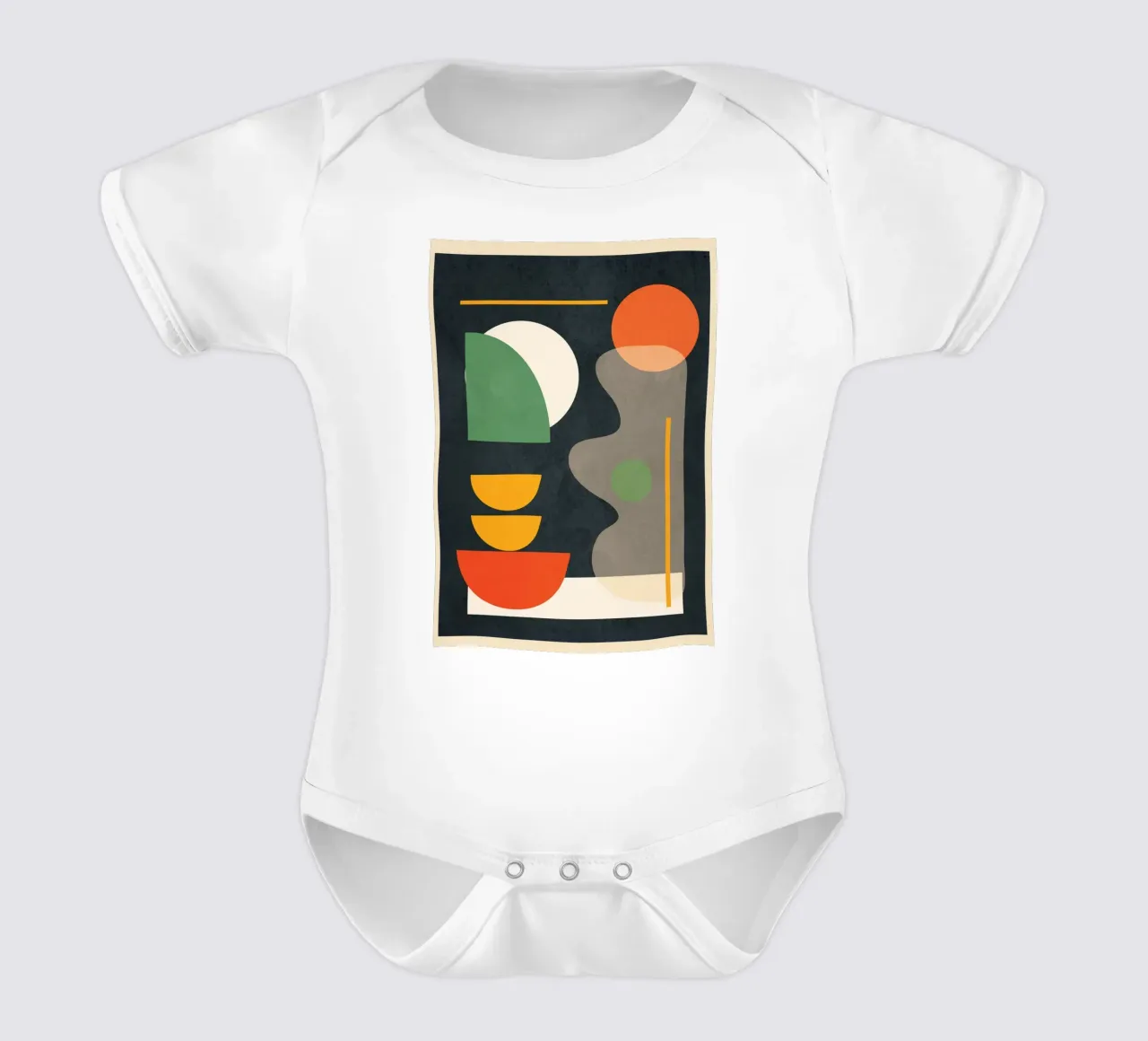 Abstract Shape Setting 02 Kurzarm Babybody von Flow Line